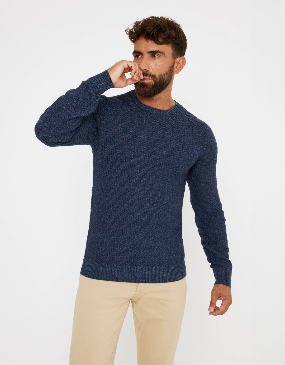 Jersey Textura Azul Marino - Tuter