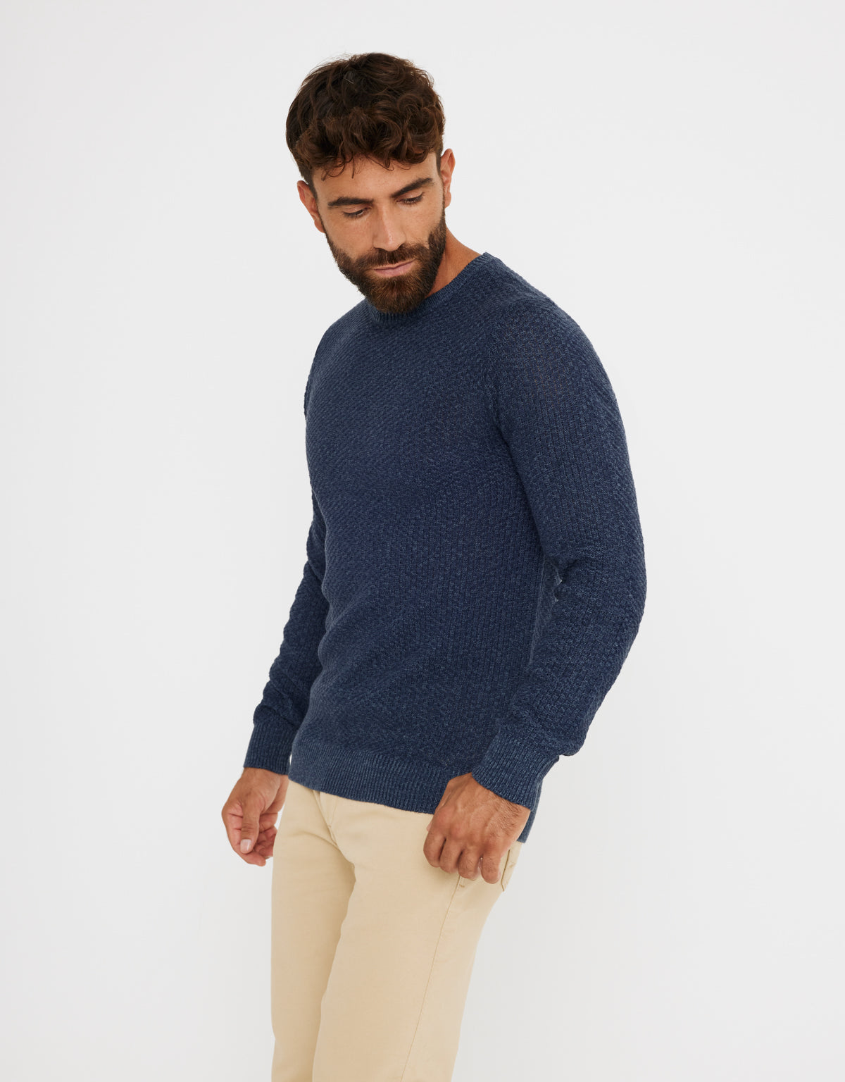 Jersey Textura Azul Marino - Tuter