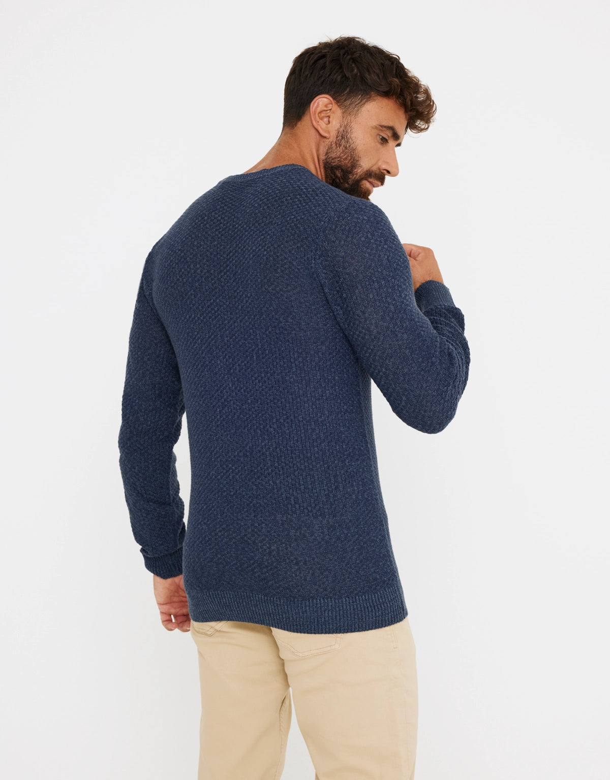 Jersey Textura Azul Marino - Tuter