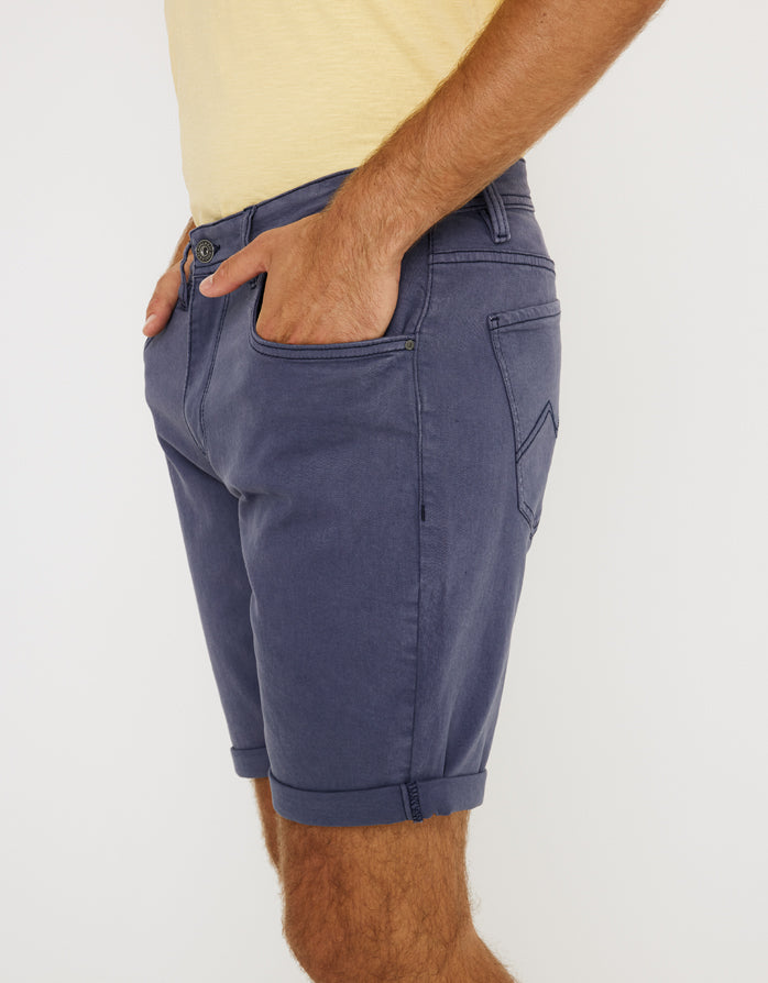Bermudes en coton bleu marine - Sumatra