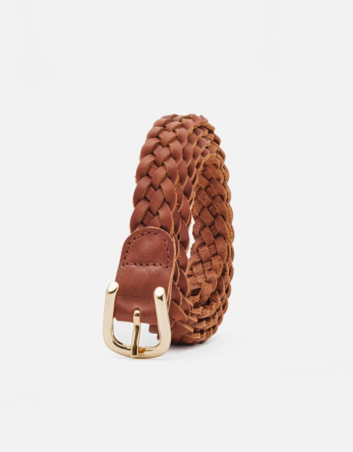 Cinturón Trenzado Piel con Hebilla - Katrina