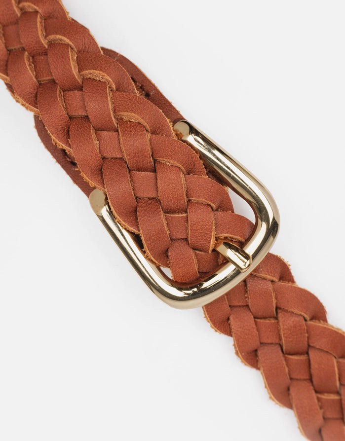 Cinturón Trenzado Piel con Hebilla - Katrina