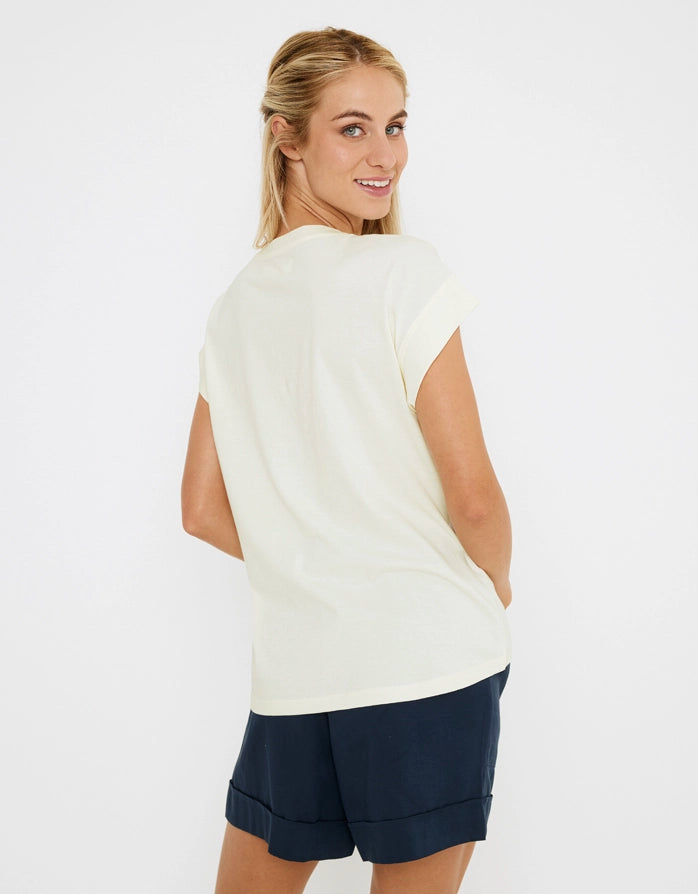 Camiseta Manga Corta Crudo - Amalfis 3