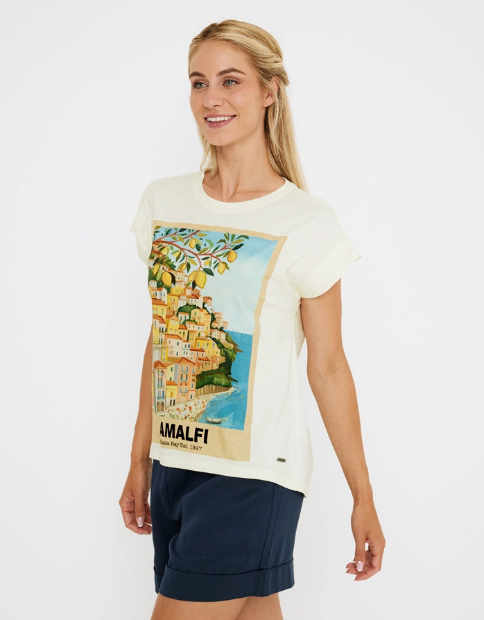 Camiseta Manga Corta Crudo - Amalfis 4