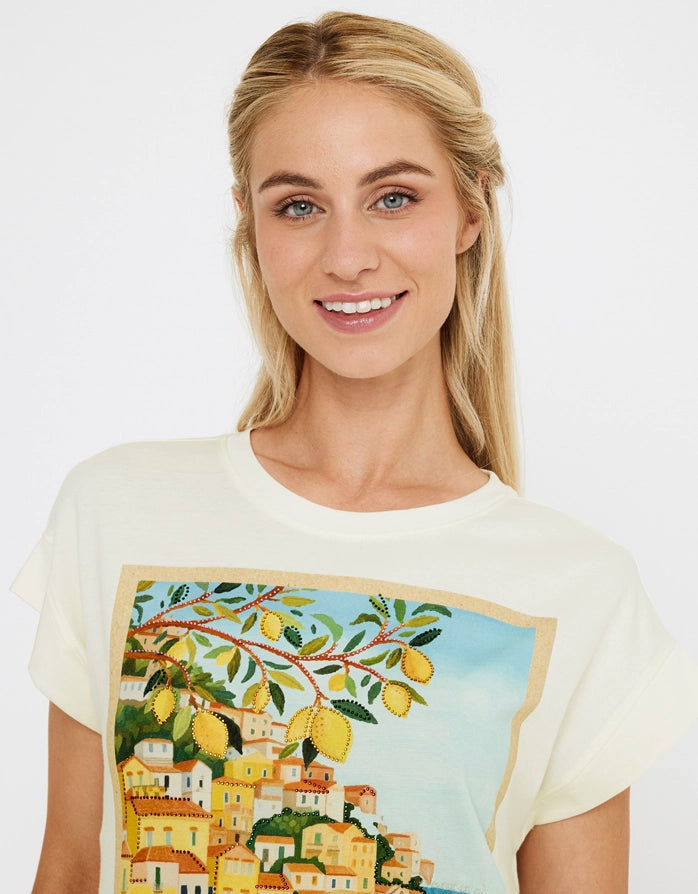 Camiseta Manga Corta Crudo - Amalfis 2