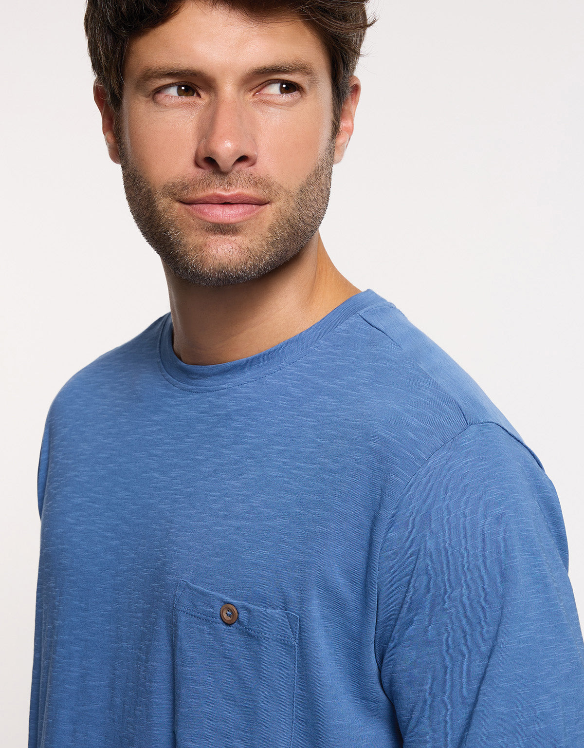 Camiseta Manga Corta Azul - Button 2