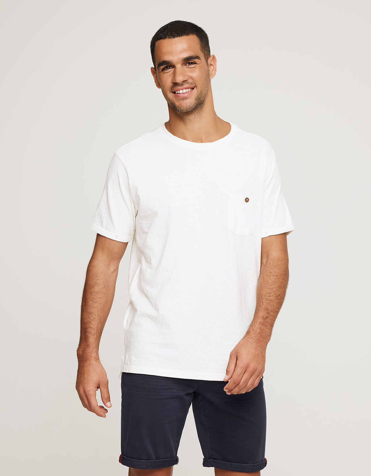 Camiseta Manga Corta Blanco - Button