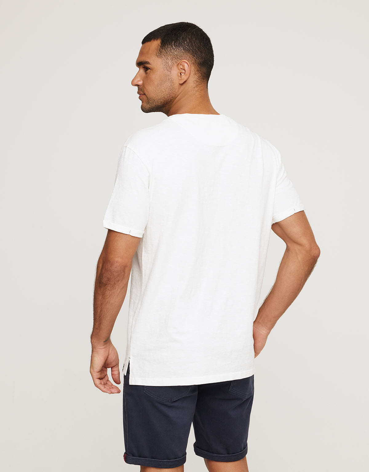 Camiseta Manga Corta Blanco - Button