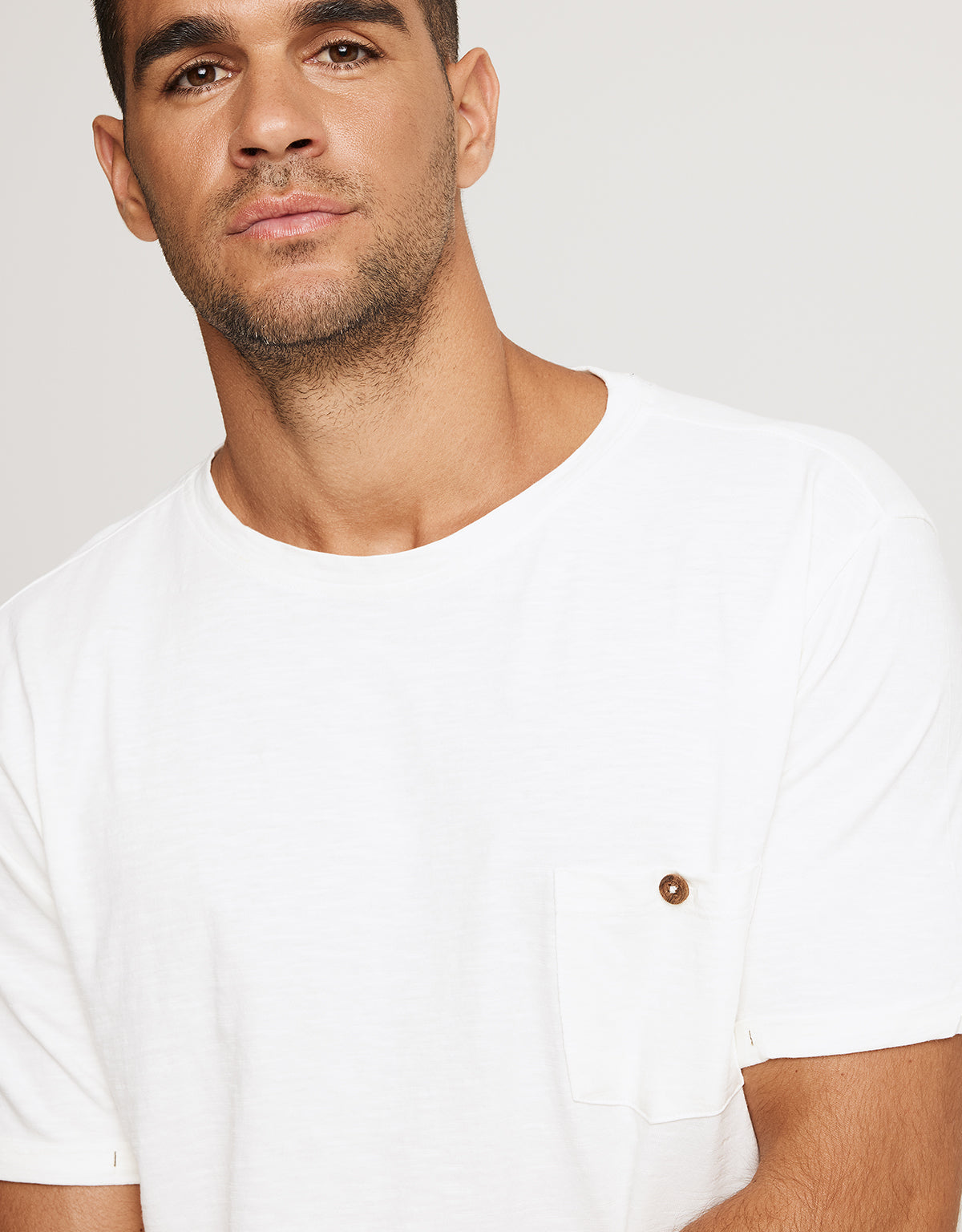 Camiseta Manga Corta Blanco - Button