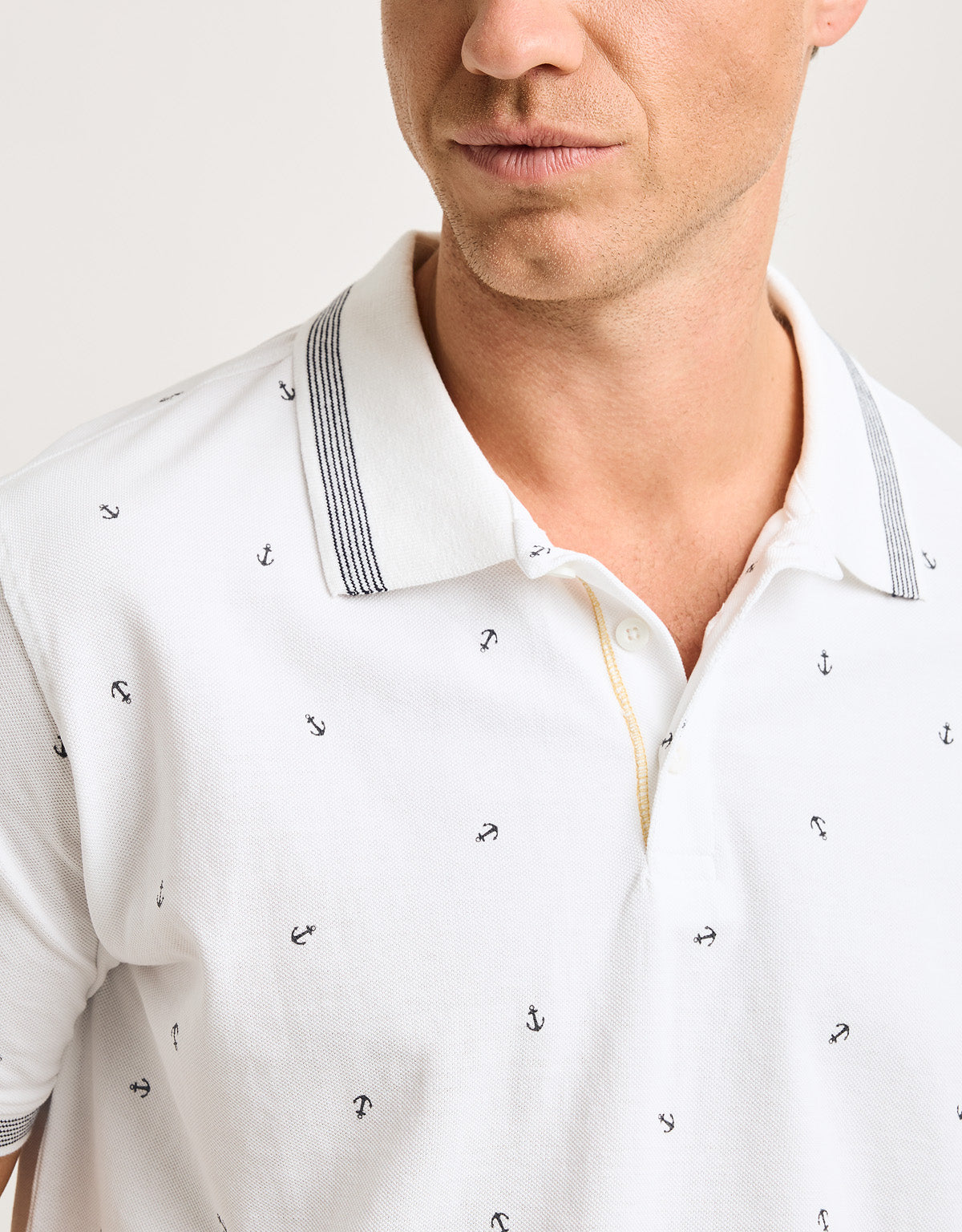 Polo Manga Corta Blanco - Flinders