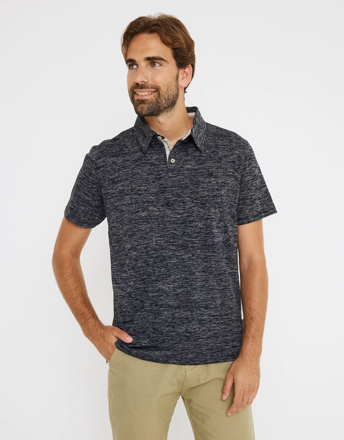 Polo Manga Corta Negro - Harpo