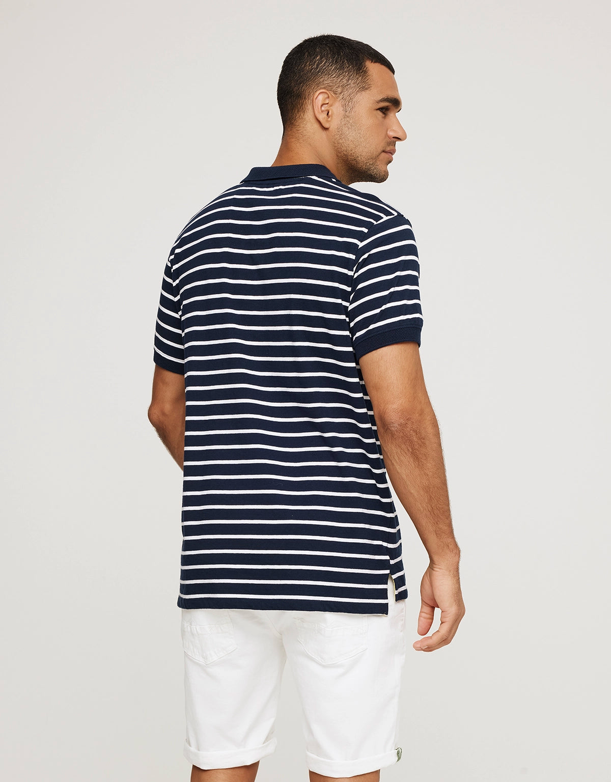 Polo Manga Corta Azul Marino - Leopold