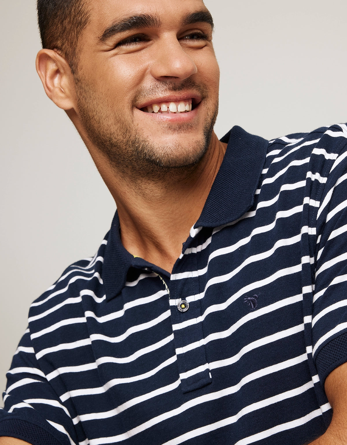 Polo Manga Corta Azul Marino - Leopold