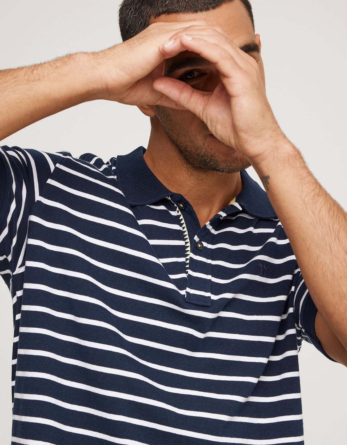 Polo Manga Corta Azul Marino - Leopold