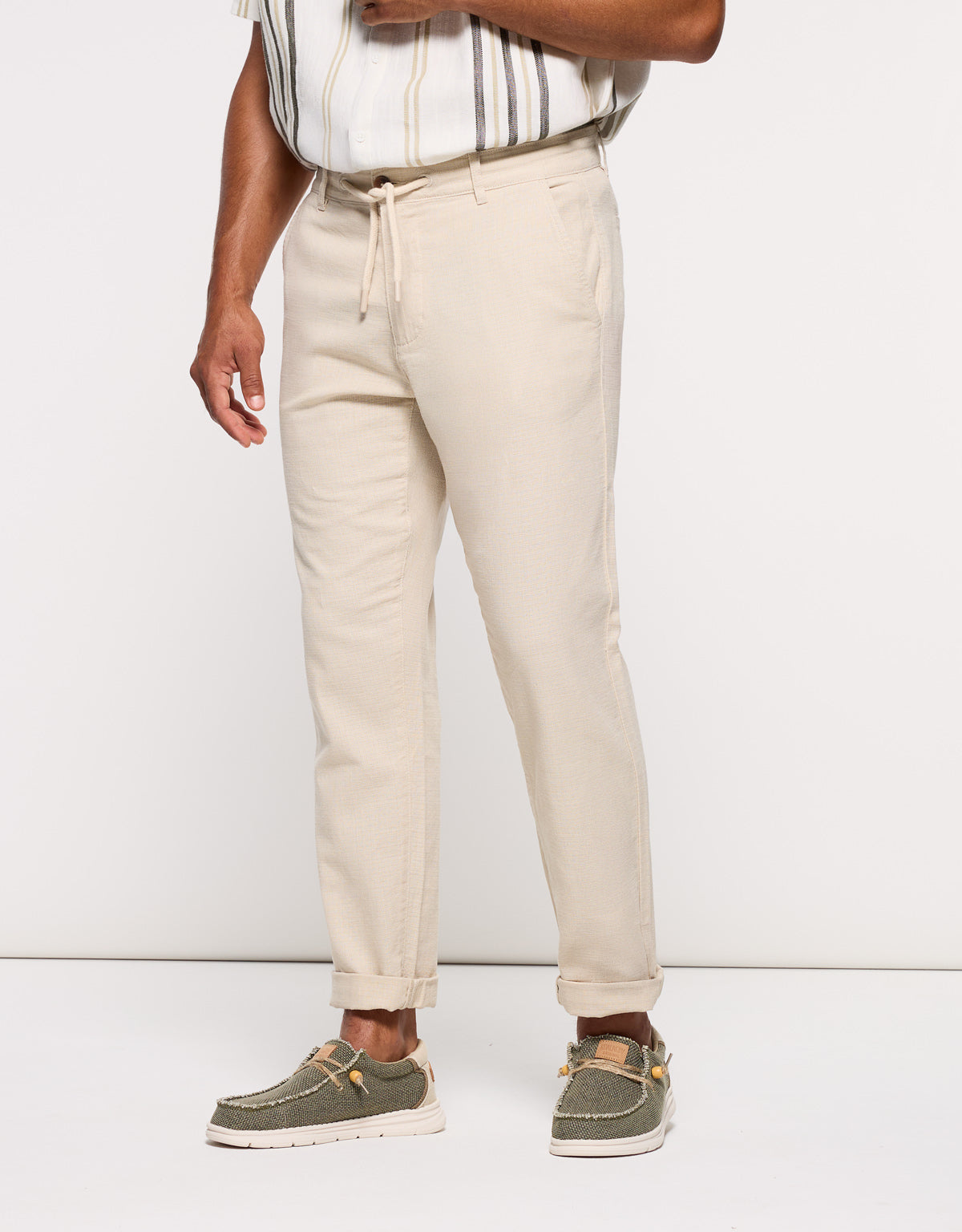 Pantalón Largo Algodón Beige - Lars
