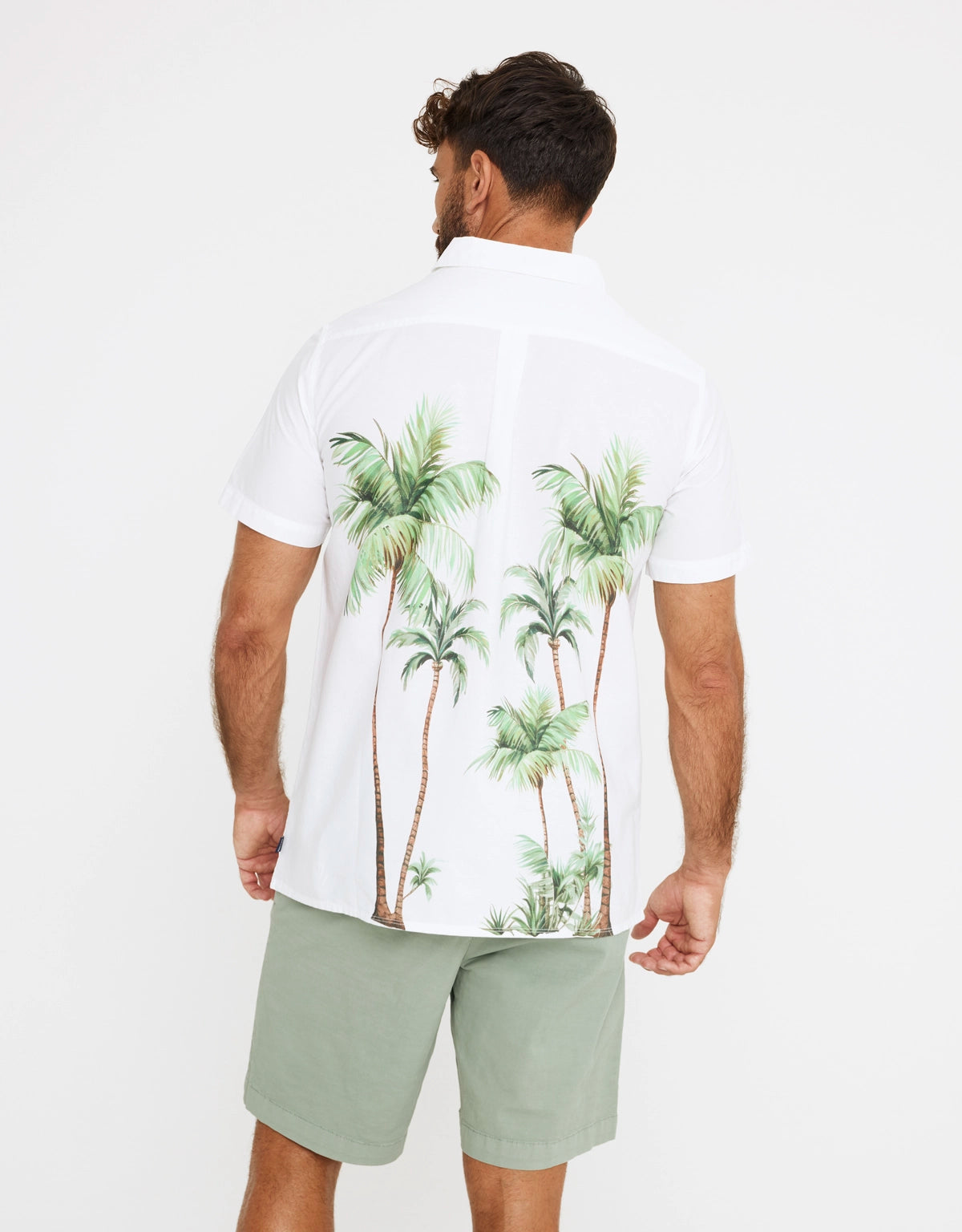 Camisa Manga Corta Palmeras - Doves 3