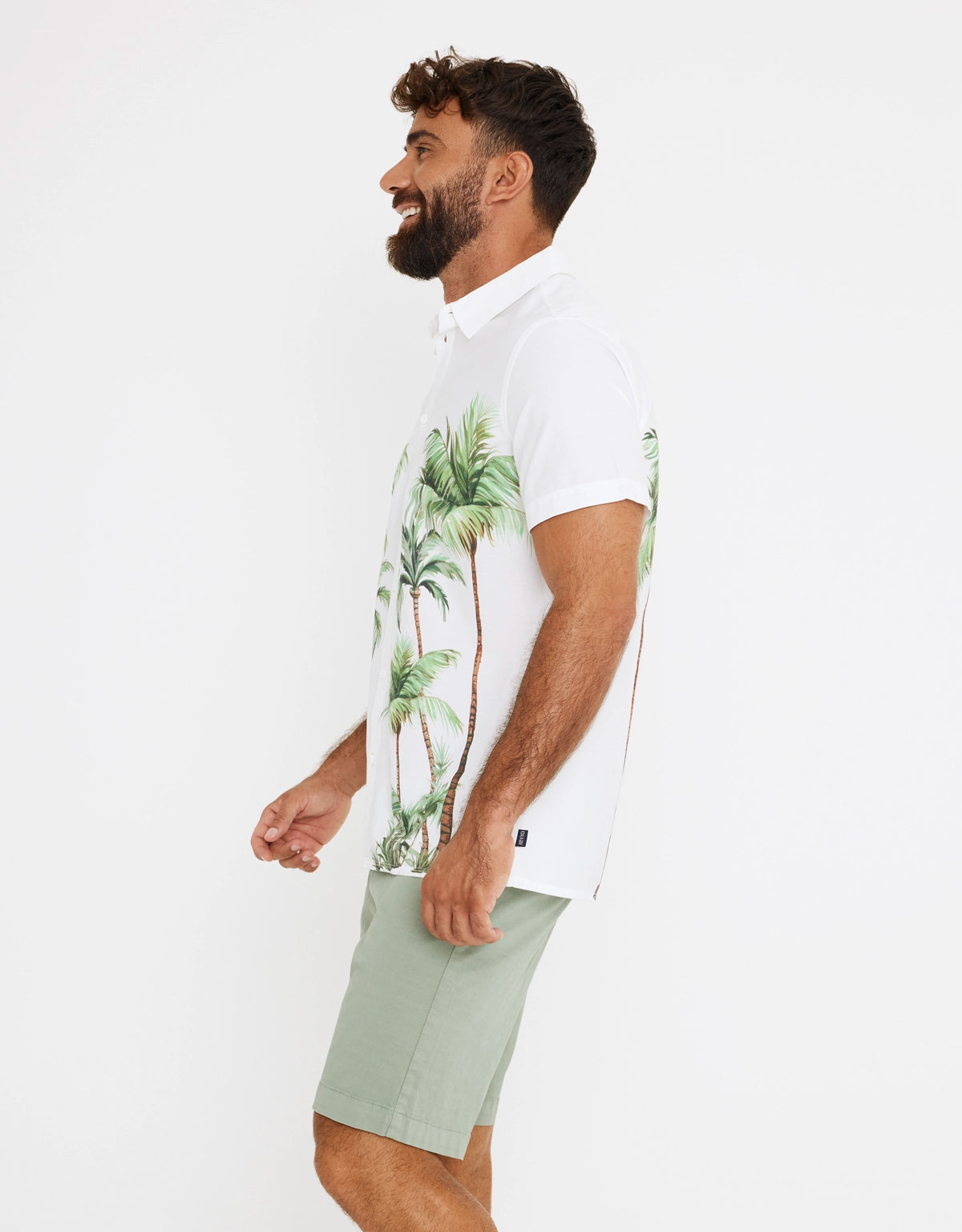 Camisa Manga Corta Palmeras - Doves 4