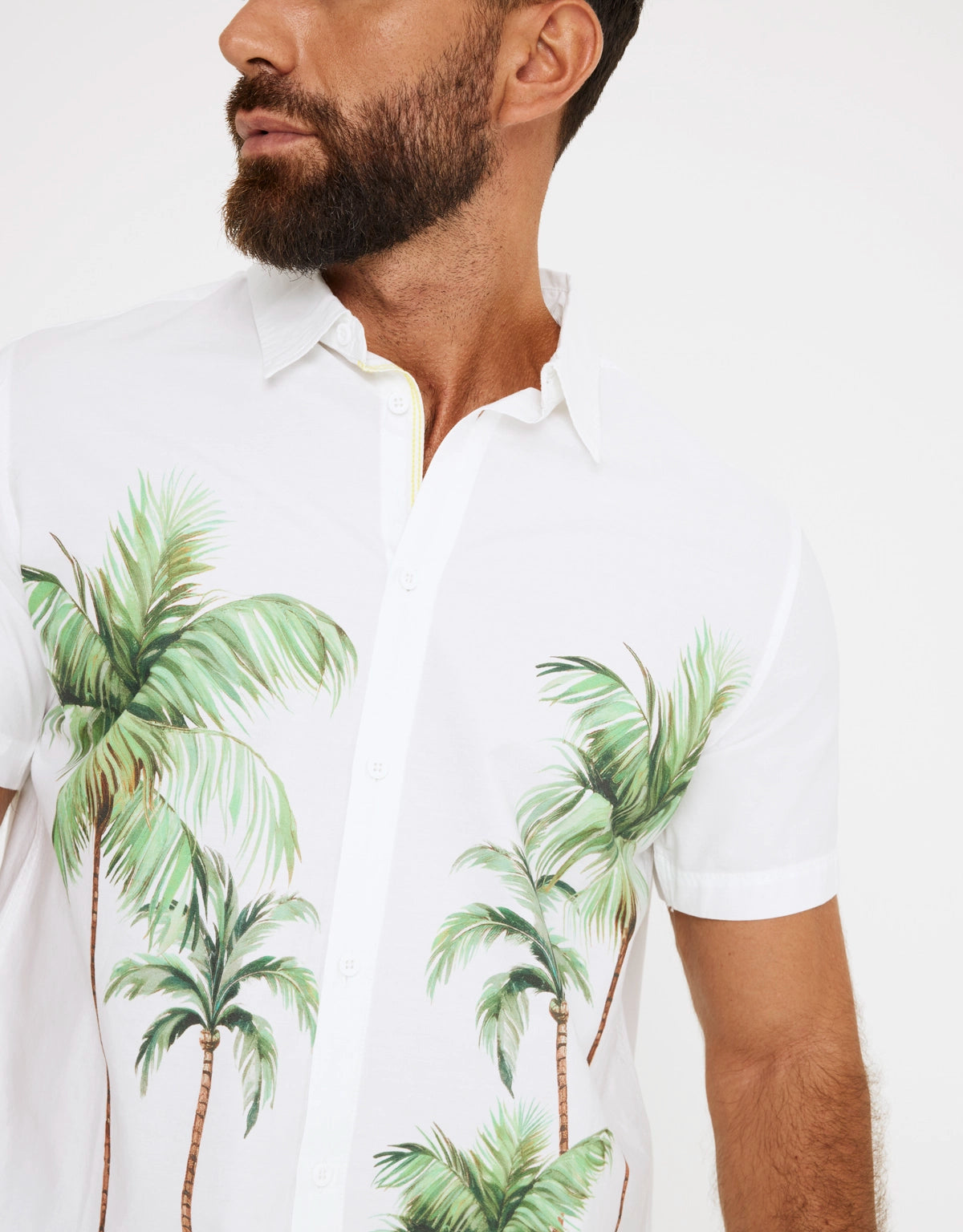 Camisa Manga Corta Palmeras - Doves 5