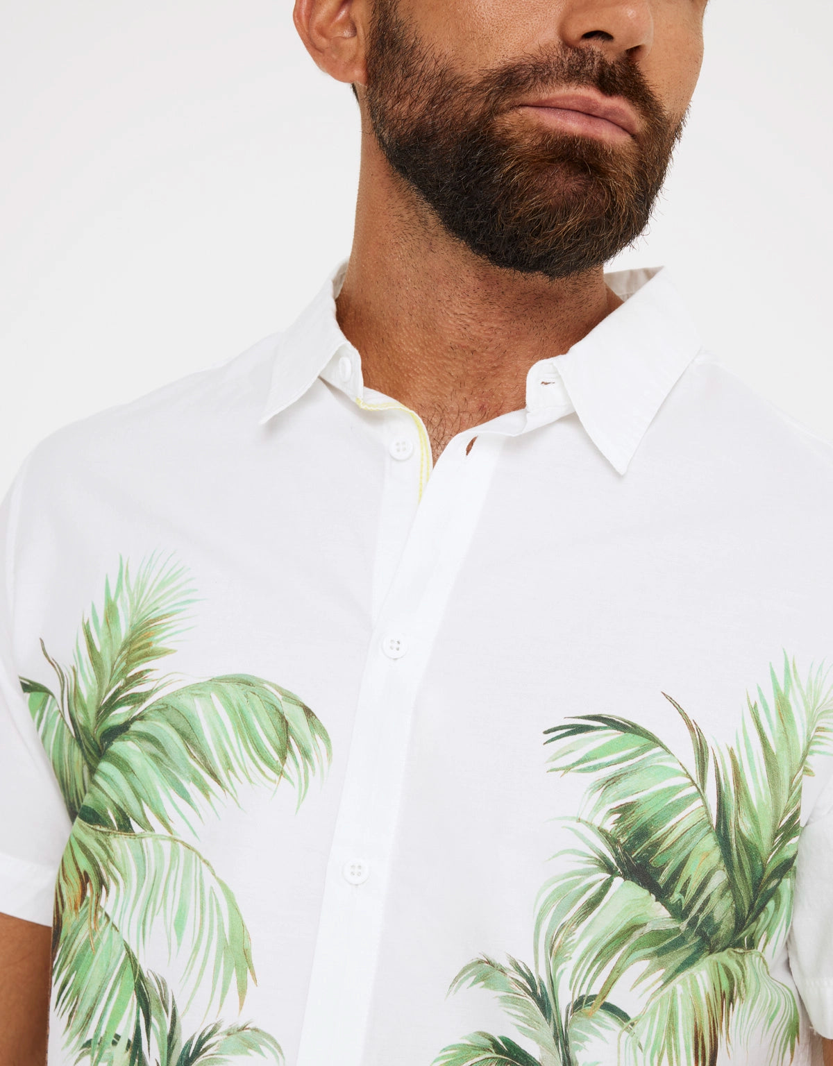 Camisa Manga Corta Palmeras - Doves 2