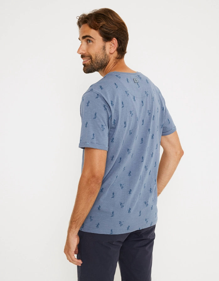 T-shirt Bleu Marine à Manches Courtes - Hoop