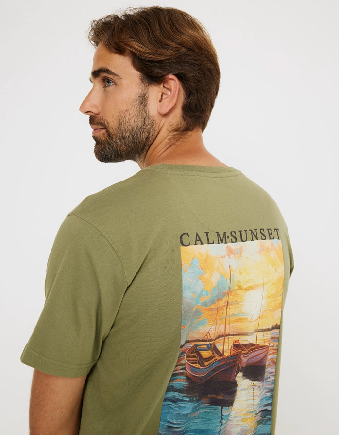 Camiseta Manga Corta Caqui - Tramonto 6