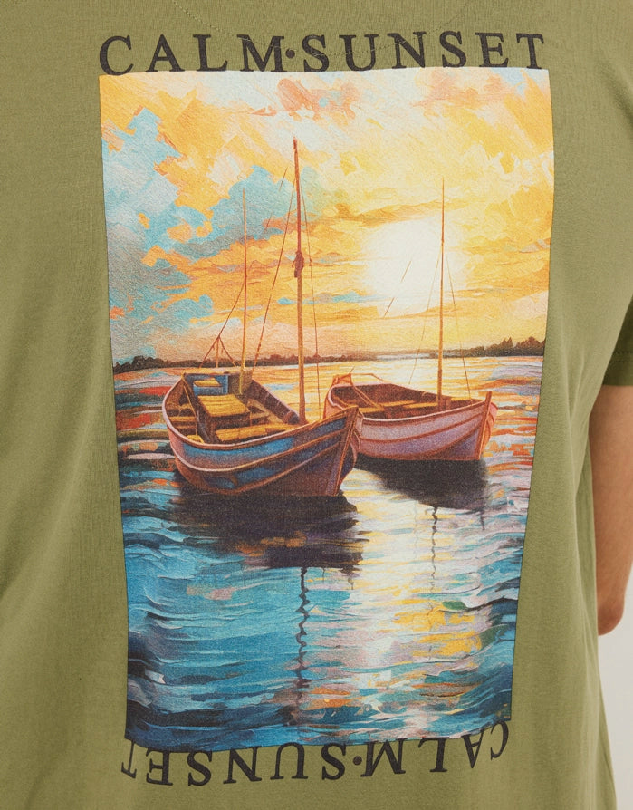 Camiseta Manga Corta Caqui - Tramonto 7