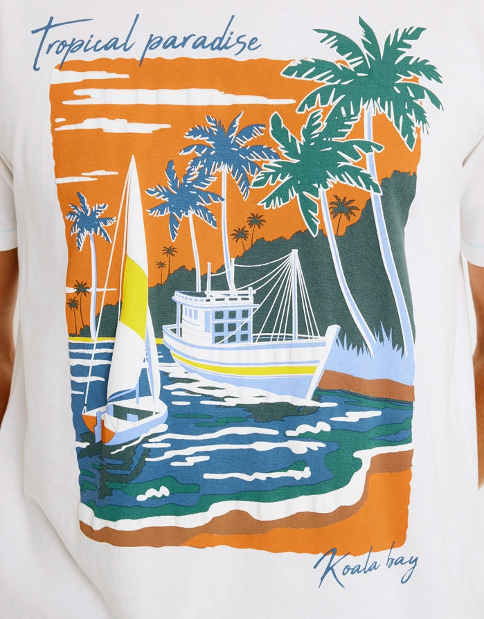 Camiseta Manga Corta Blanco - Paradiso