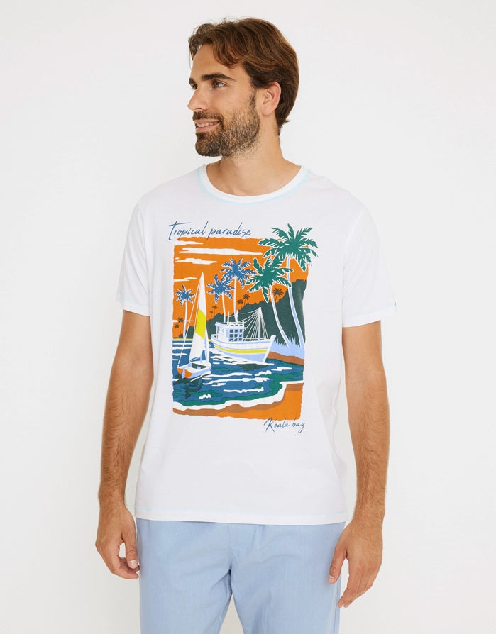 Camiseta Manga Corta Blanco - Paradiso