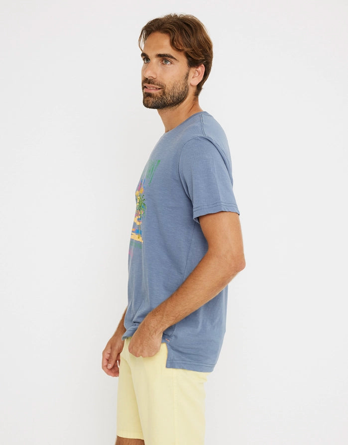 Camiseta Manga Corta Azul Marino - Tropical Coast