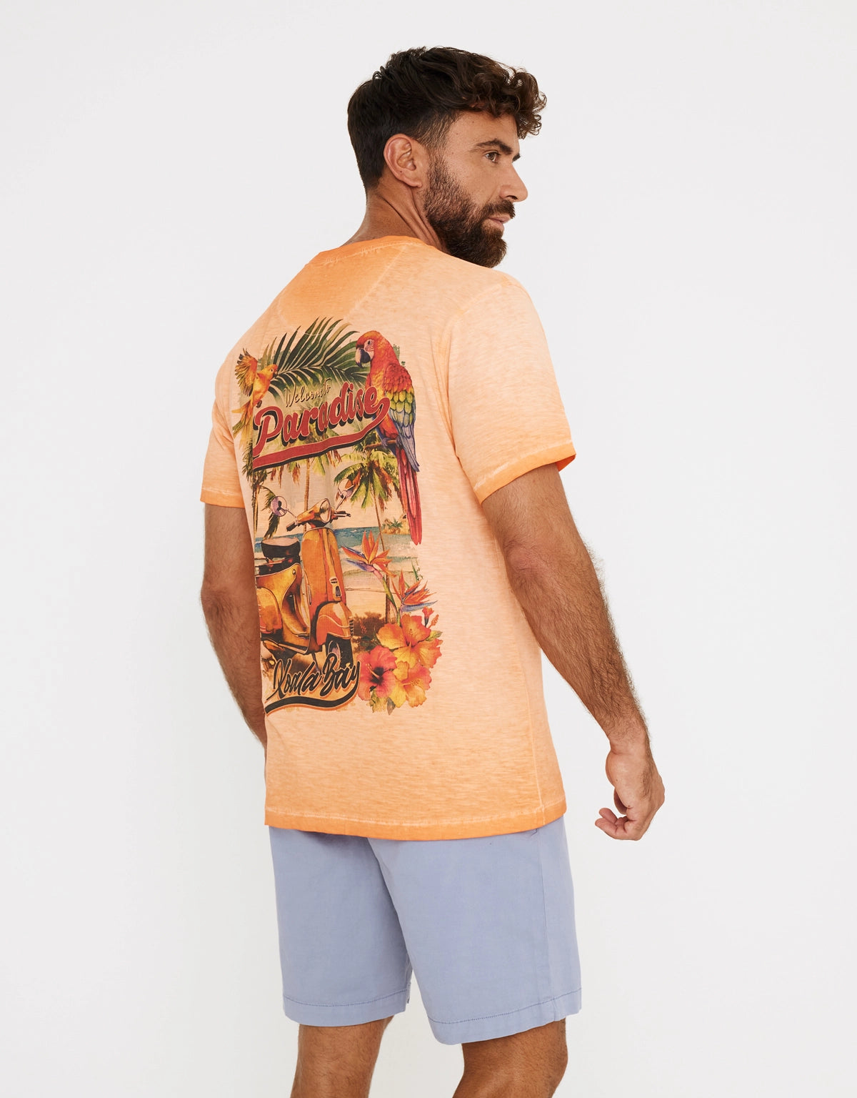 Camiseta Manga Corta Naranja - Vespa
