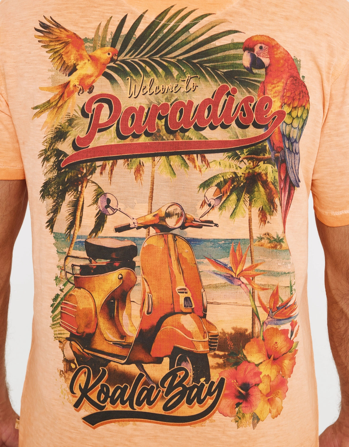 Camiseta Manga Corta Naranja - Vespa 2
