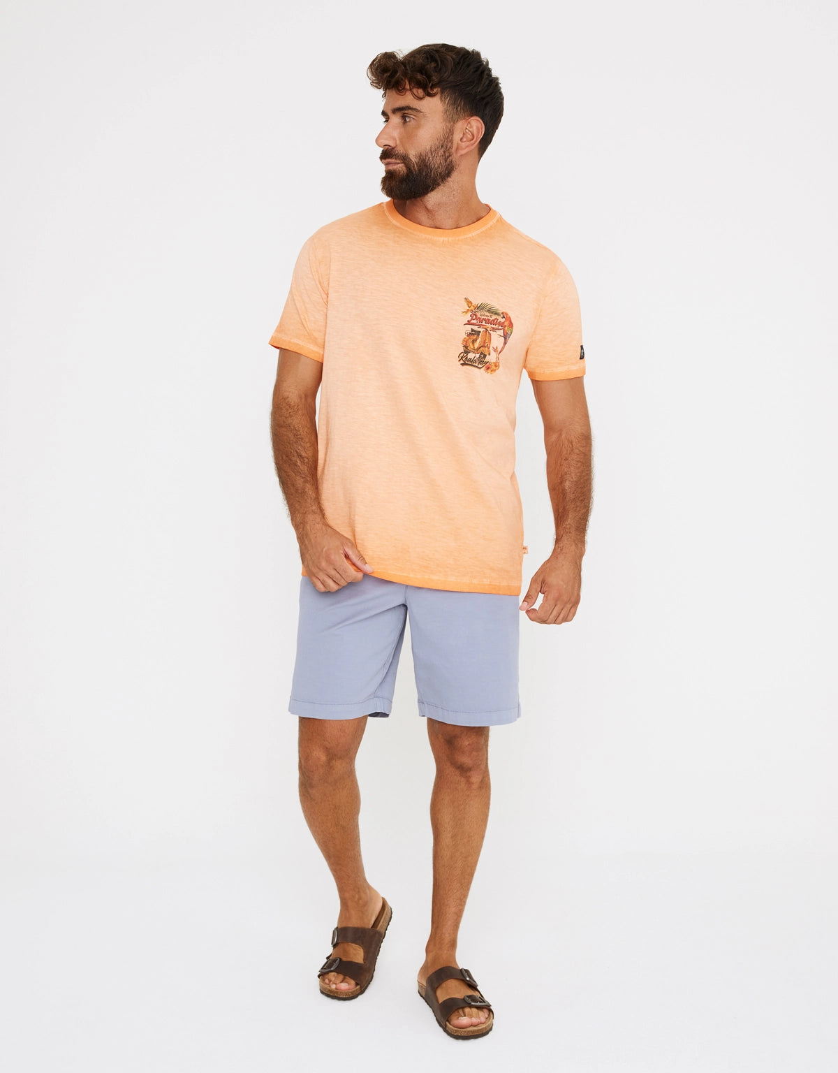 Kurzarm T-Shirt Orange - Vespa