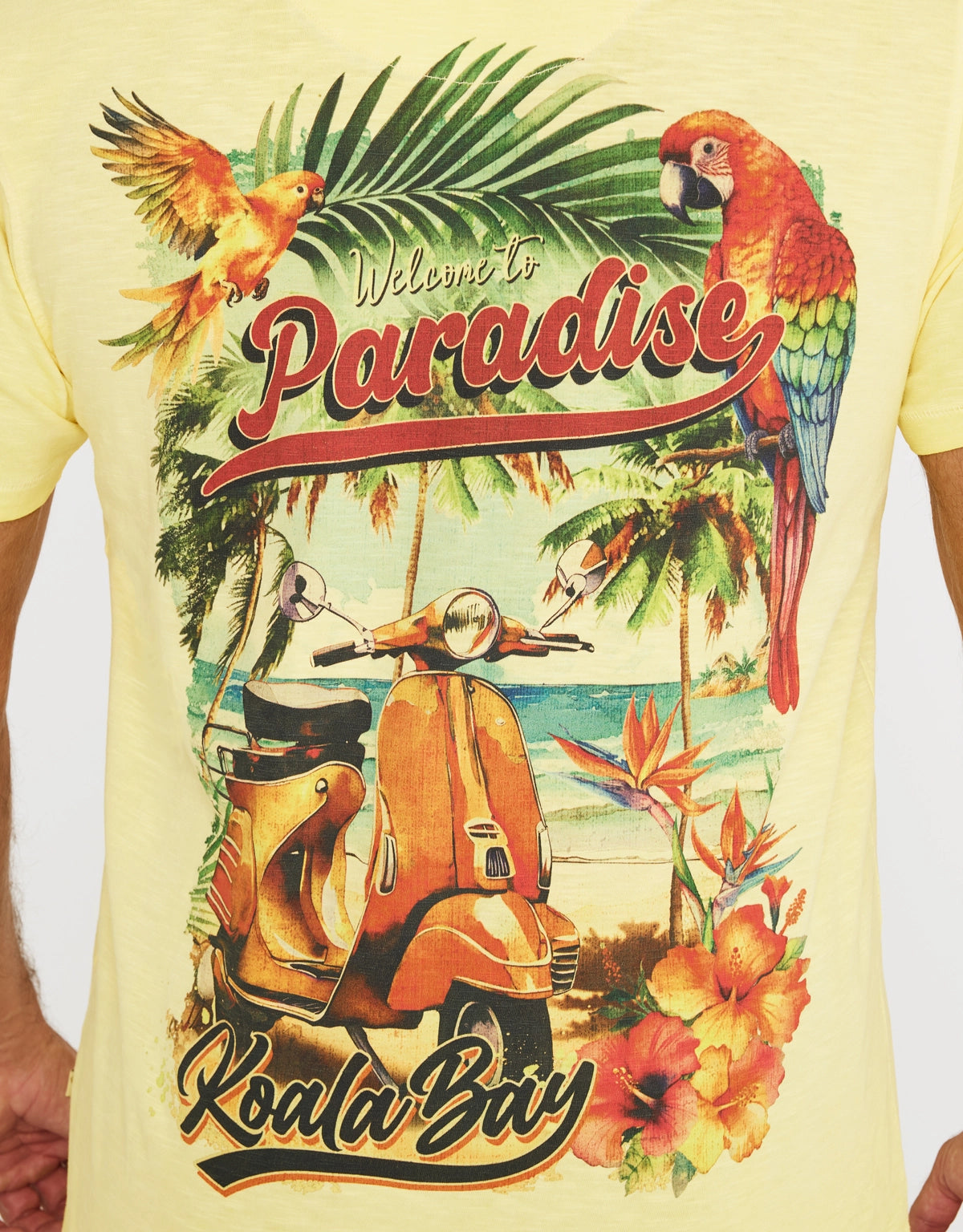 Camiseta Manga Corta Amarillo - Vespa