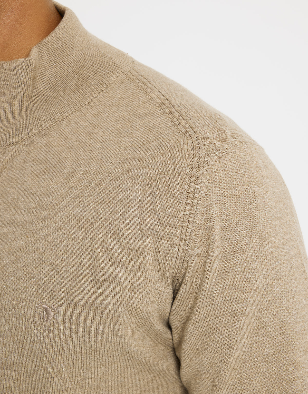 Jersey con Cremallera Beige - Picos