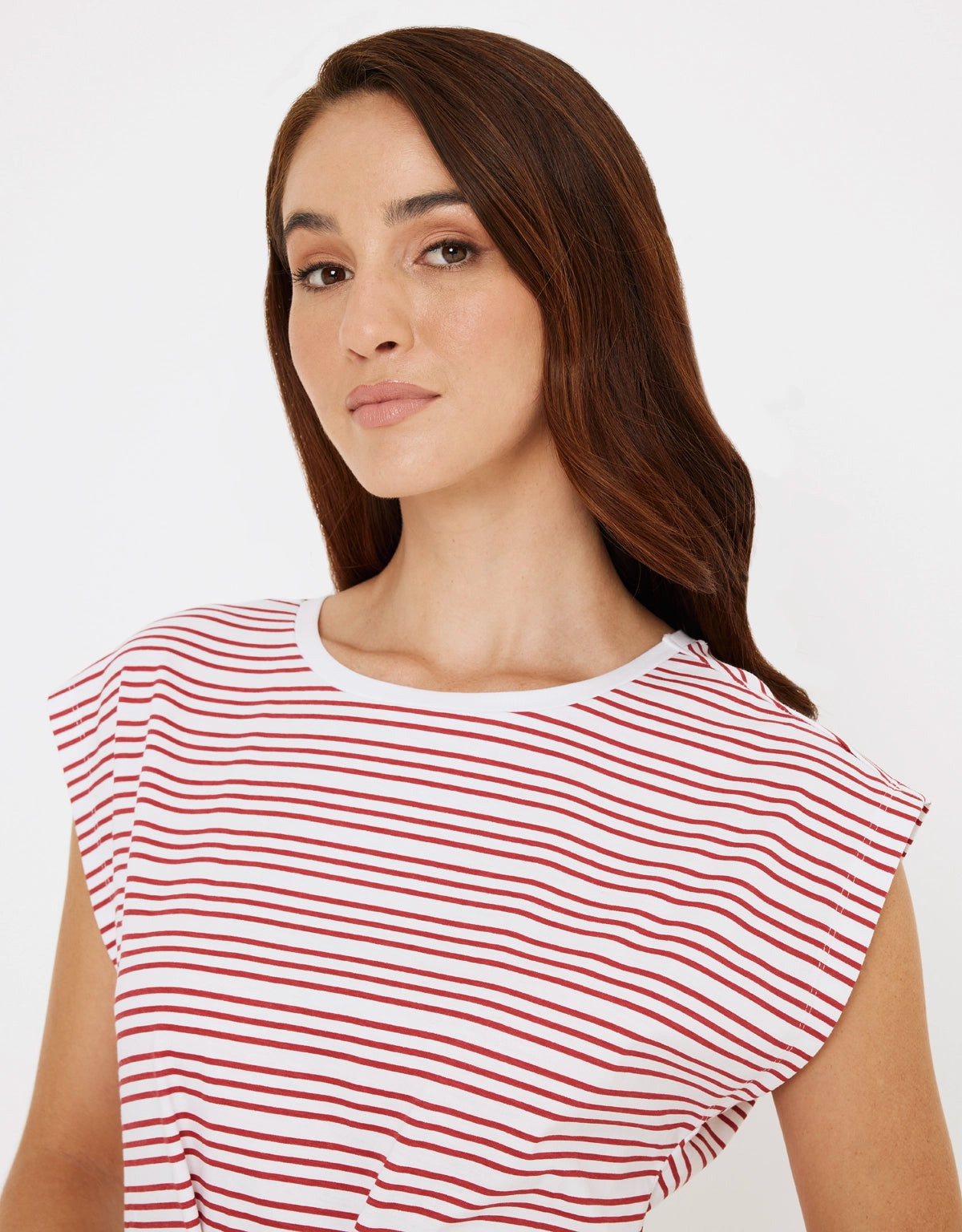 Vestido Corto Algodón de Rayas - Furia