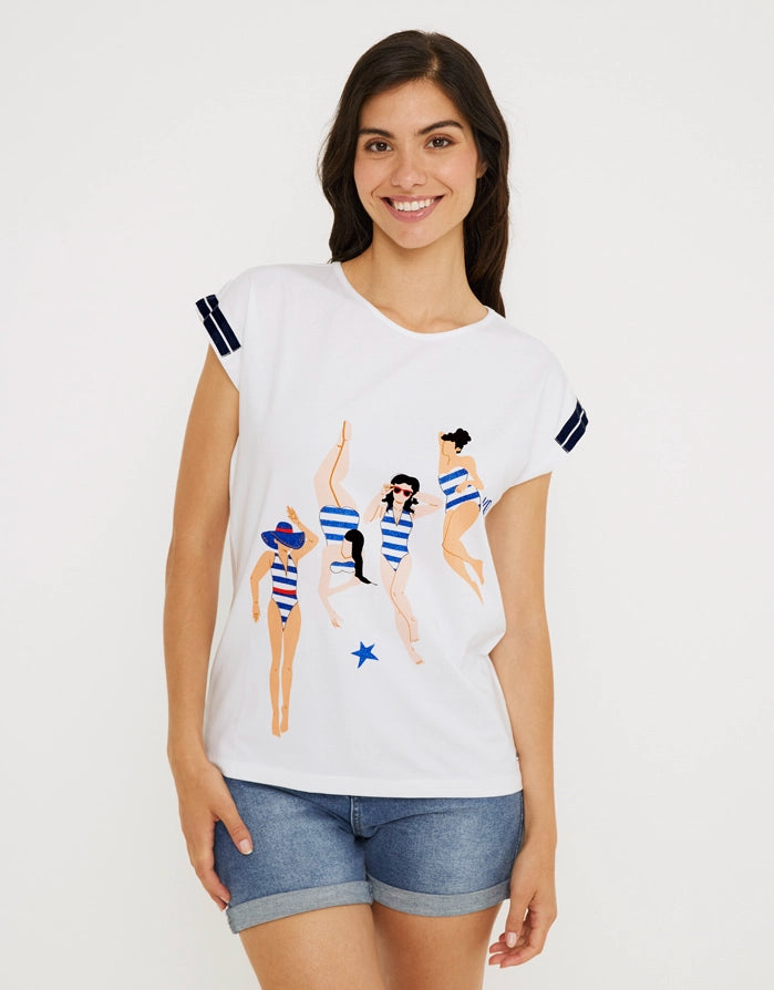 Camiseta Manga Corta Estampada - Sena