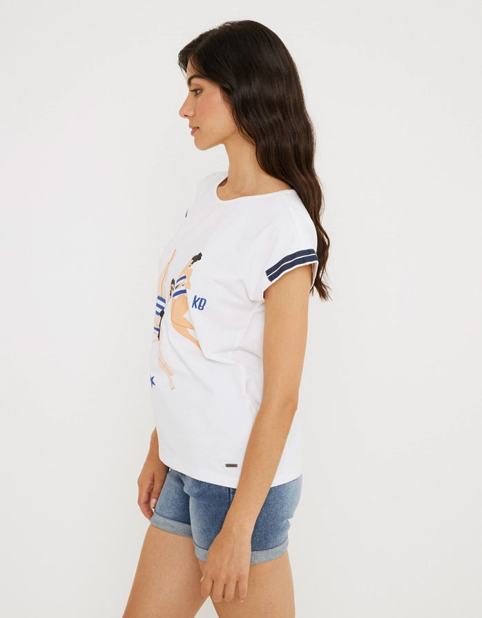 Camiseta Manga Corta Estampada - Sena