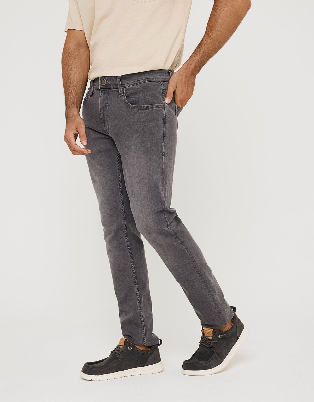 Pantalón Denim Gris Oscuro - Lordseat