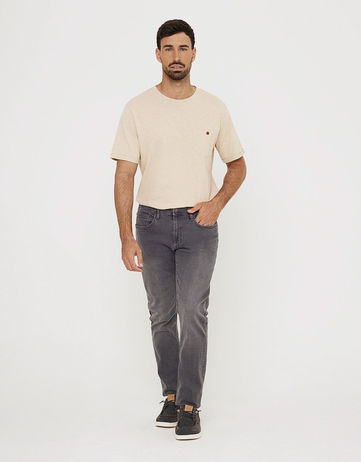 Pantalón Denim Gris Oscuro - Lordseat