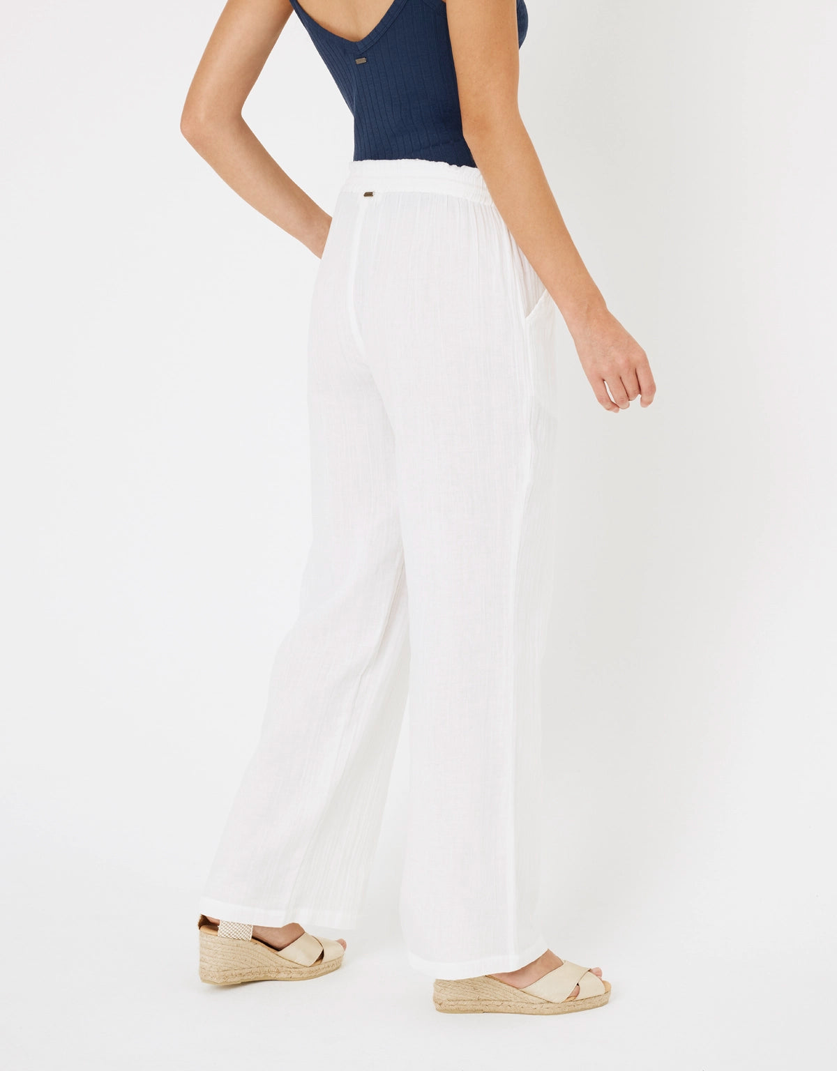 Pantalón Largo Algodón Blanco - Wizmi