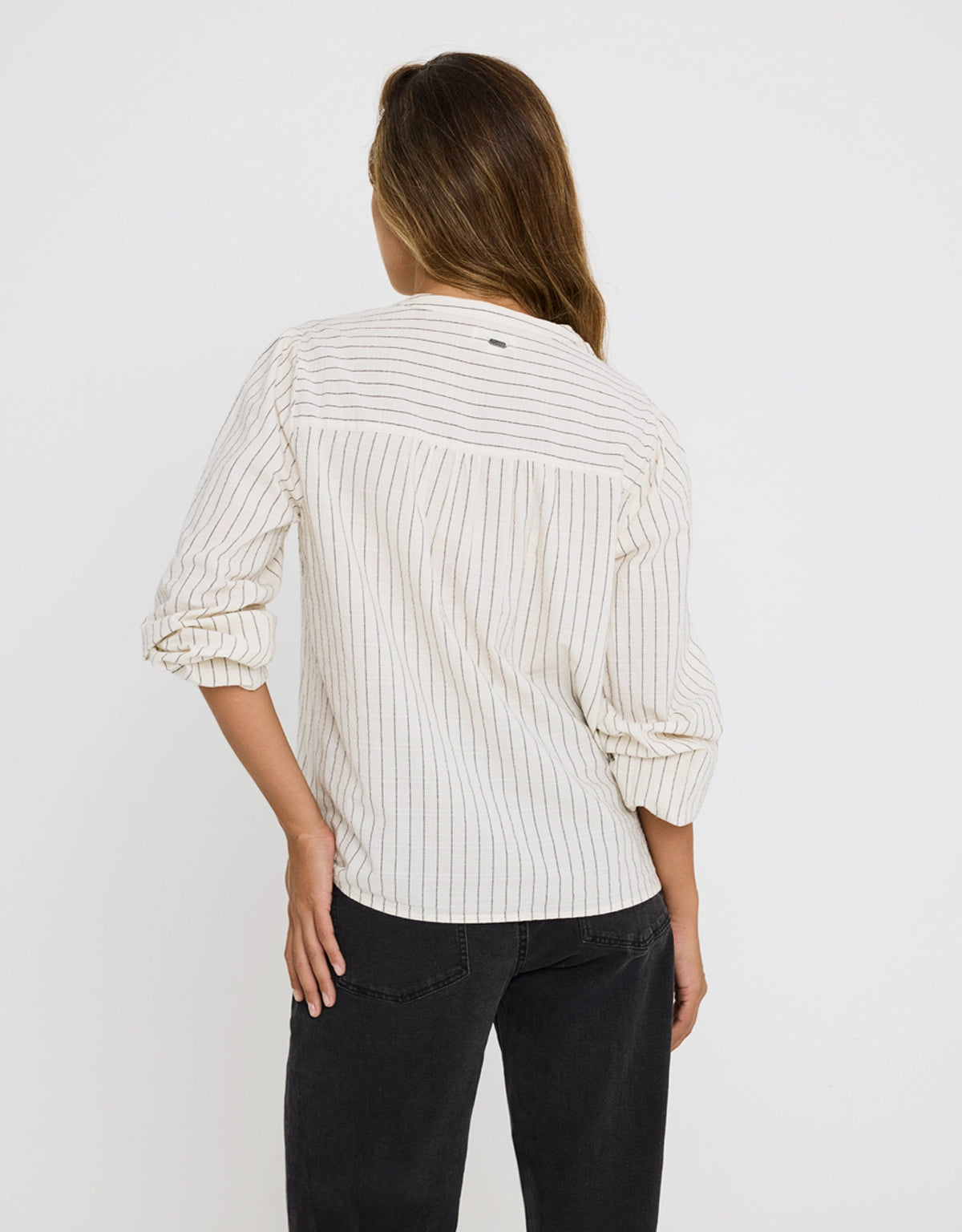 Camisa Manga Larga Rayas Off White - Tylus