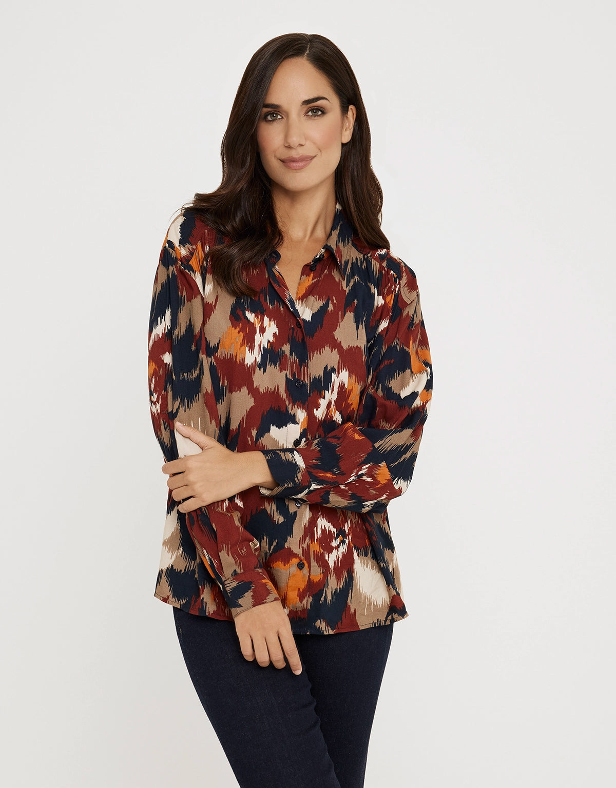 Printed Long Sleeve Shirt - Murinu