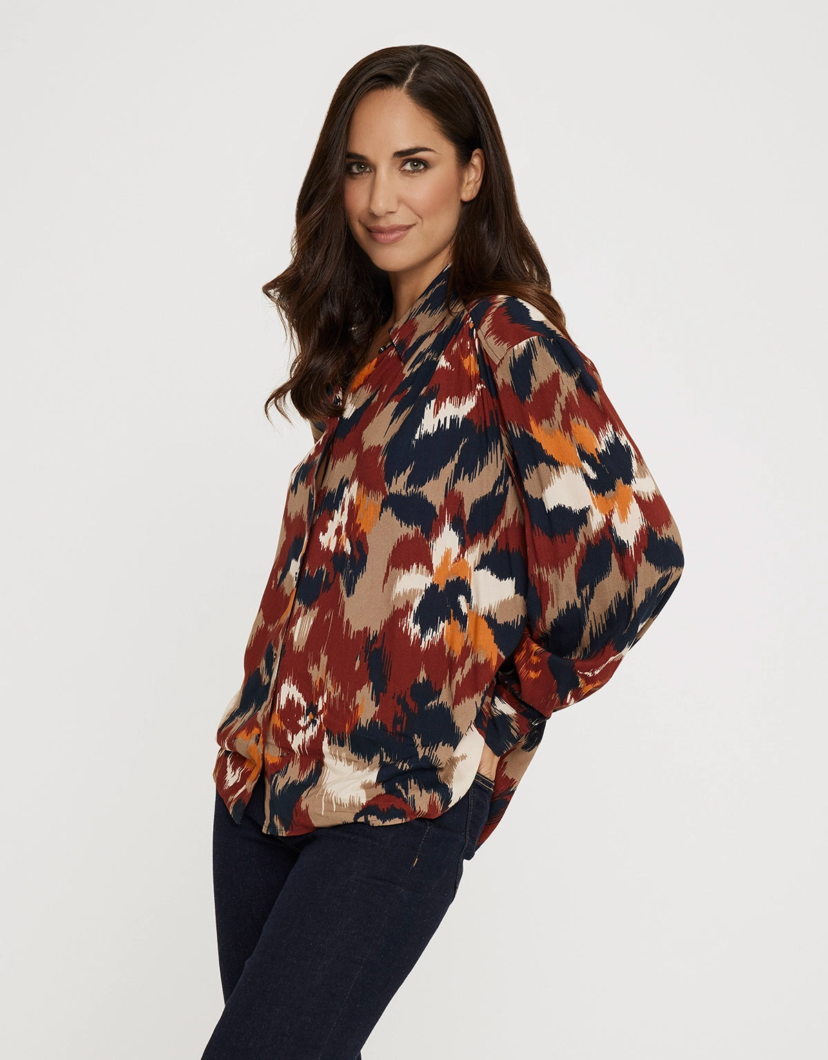 Printed Long Sleeve Shirt - Murinu