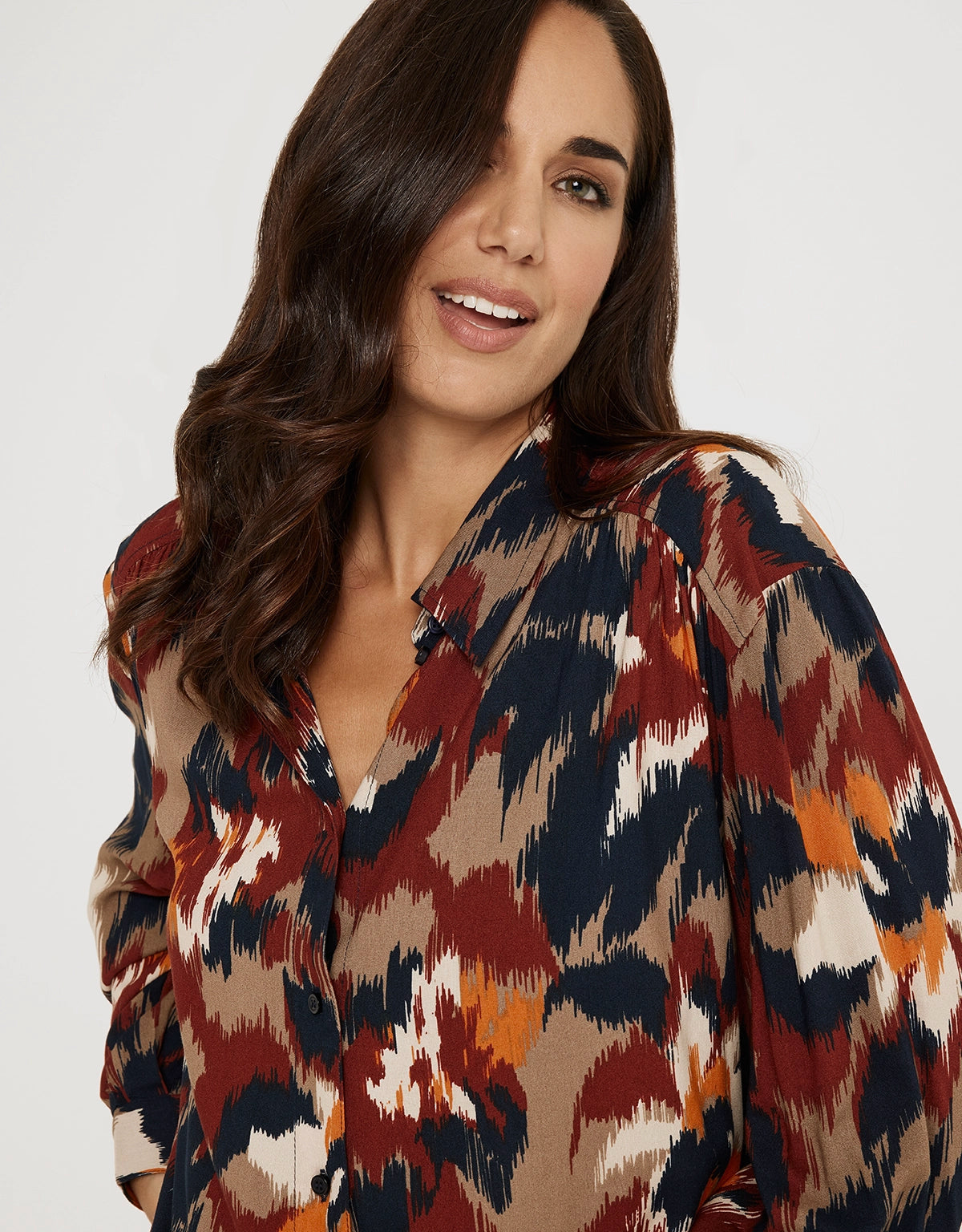 Printed Long Sleeve Shirt - Murinu