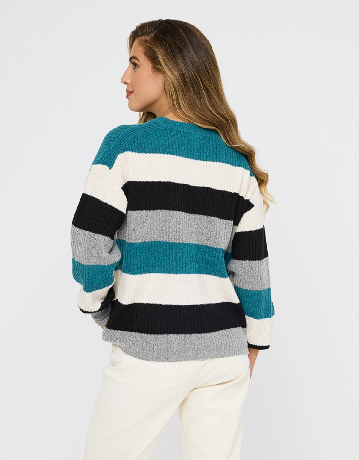 Jersey Manga Larga Azul Rayas - Capibara