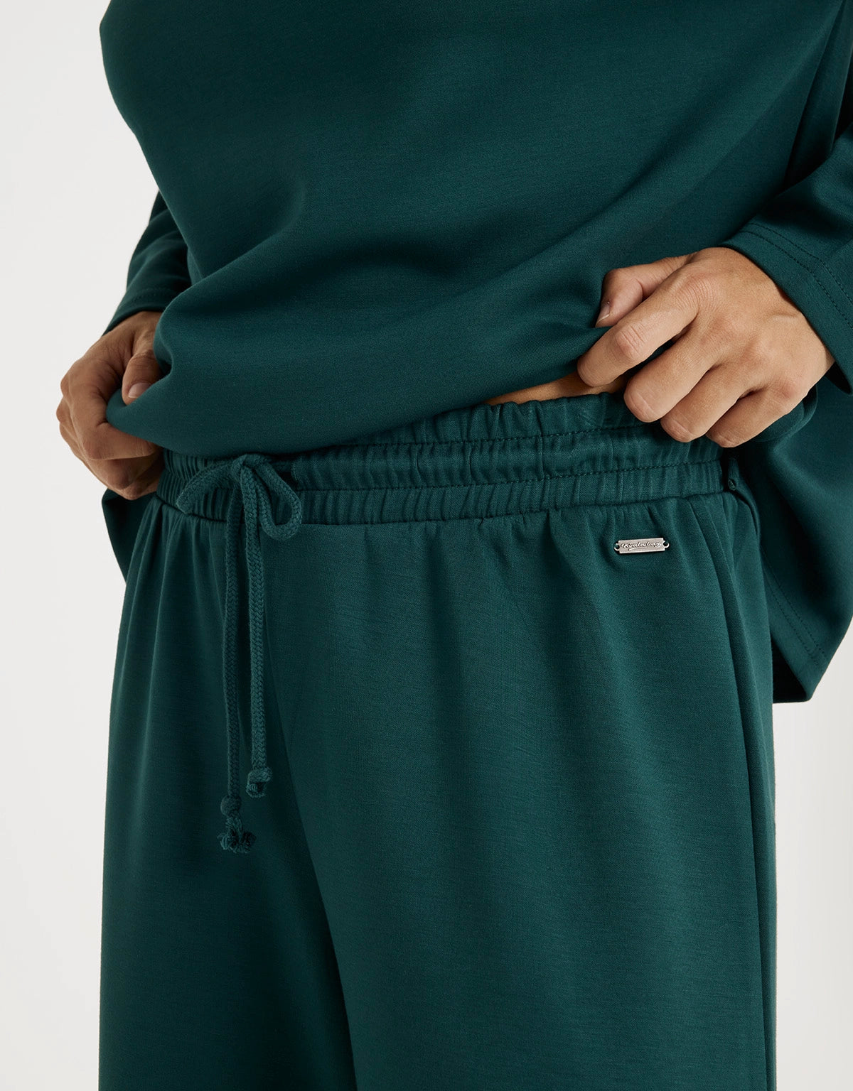 Pantalón Largo Ancho Modal Verde - Forest