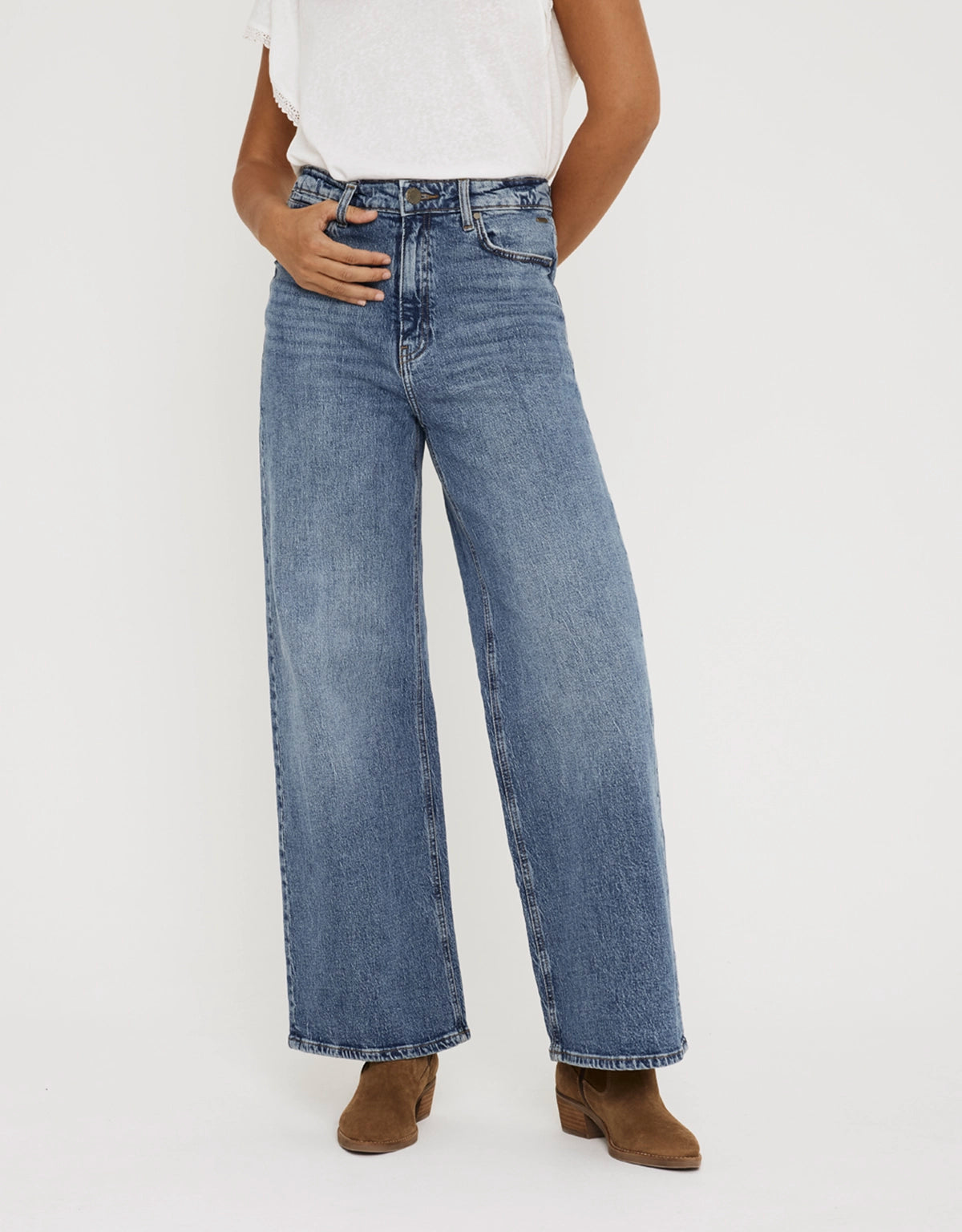 Pantalón Denim Wide Leg - Bates