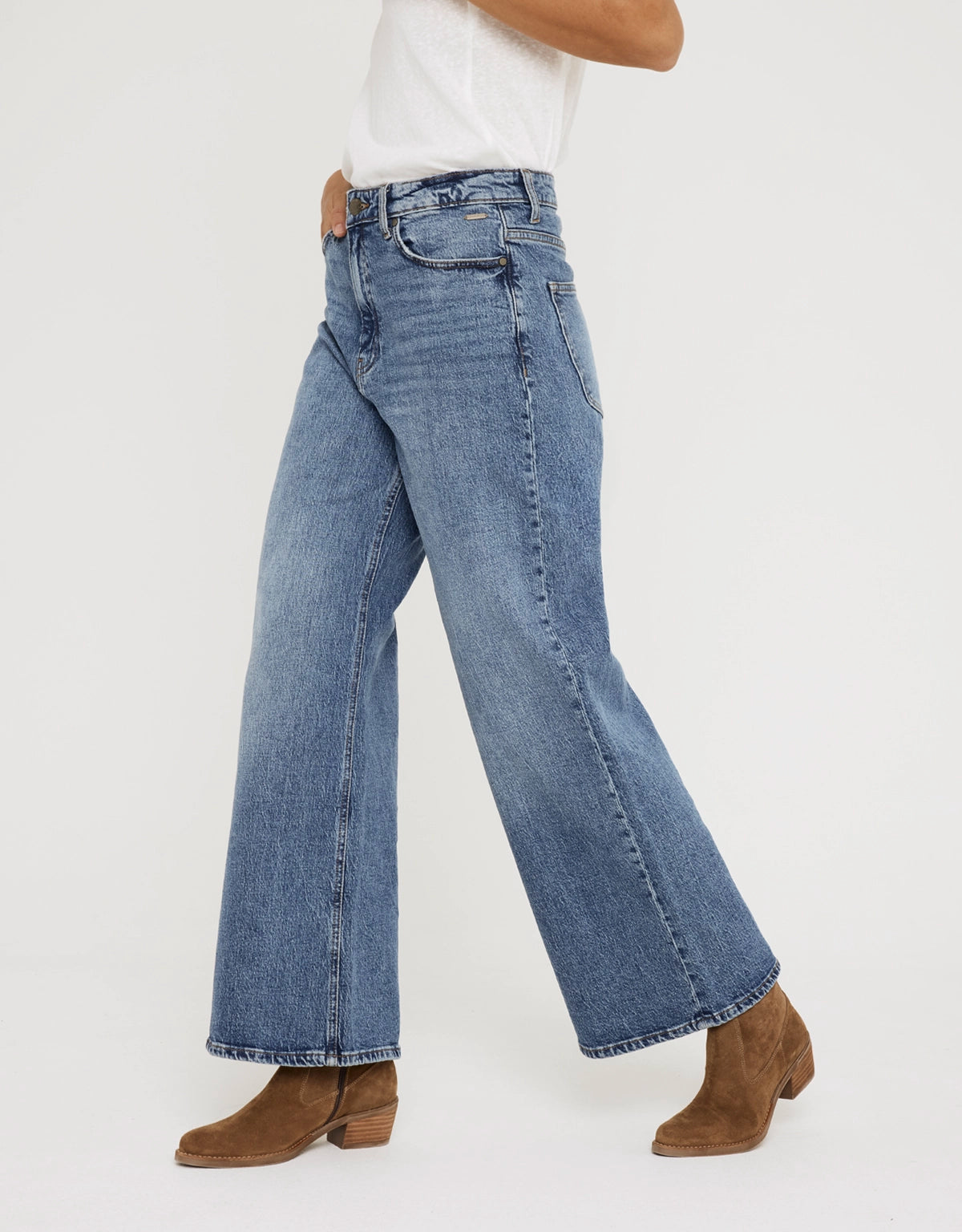 Pantalón Denim Wide Leg - Bates