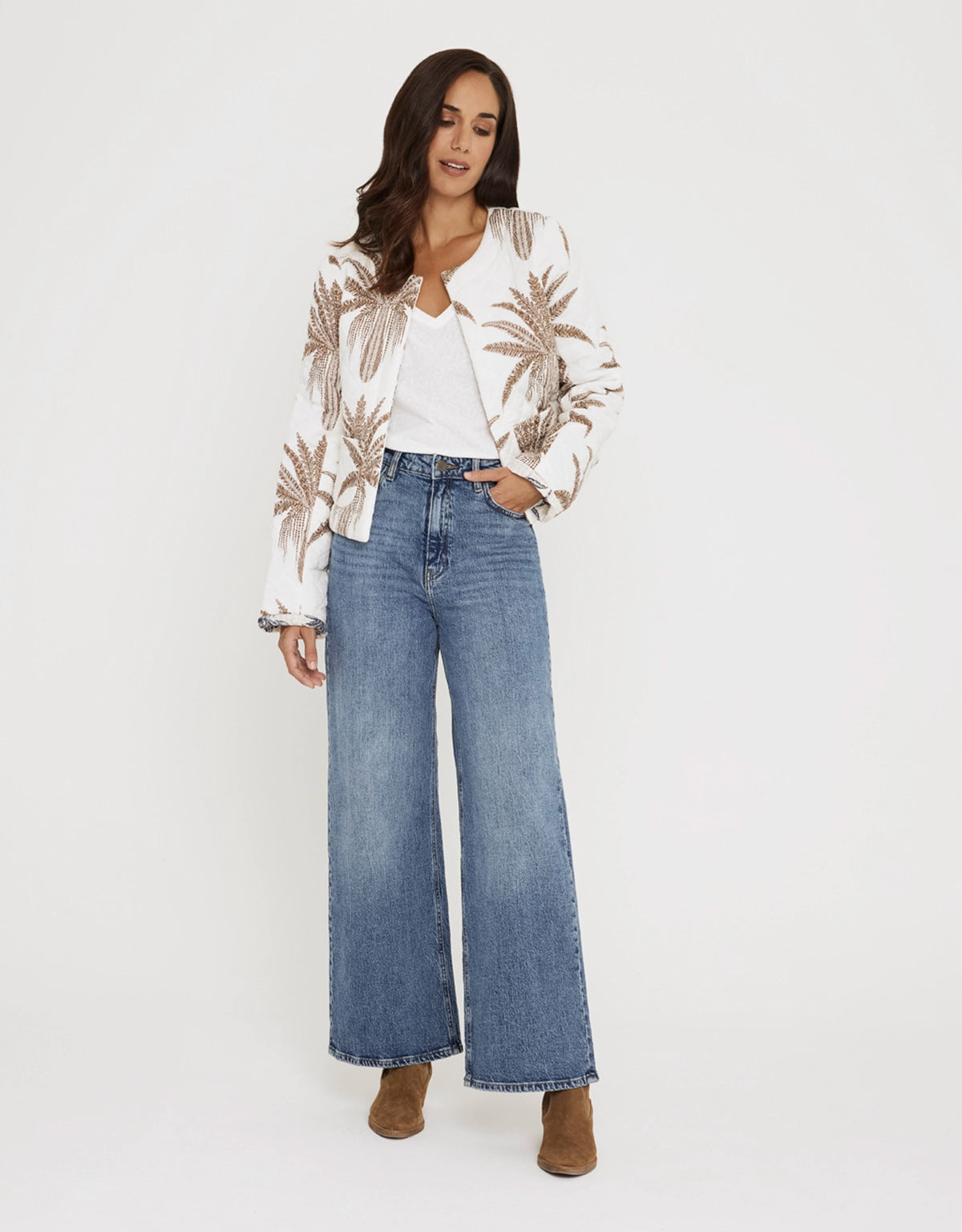 Pantalón Denim Wide Leg - Bates