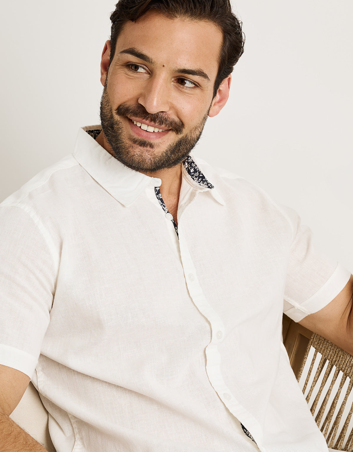 Camisa Manga Corta Blanco - Elan 2